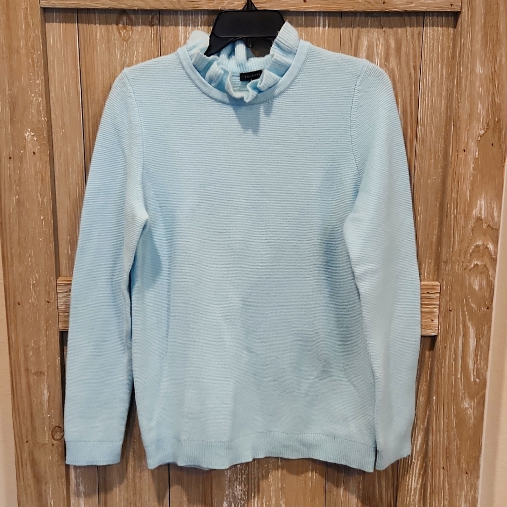 TALBOTS Ruffle Neck Sweater